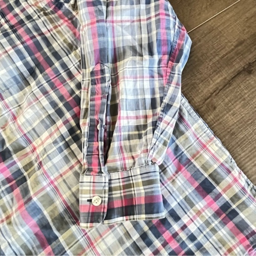 Vineyard Vines LS Shirt Classic Fit Tucker Men XL Cotton Light Check Preppy - Picture 6 of 9